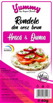 Rondele din Orez Brun cu Hrisca & Quinoa 60g 
